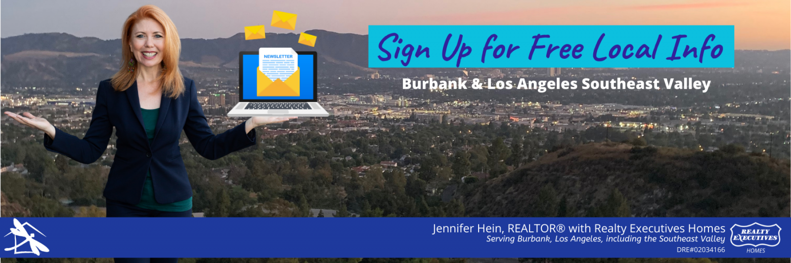 Sign up for the free weekly newsletter for Burbank and Los Angeles Southeast Valley area